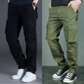 Essential Utility 100% Cotton Cargo Pant Combo – Black & Olive Green