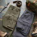 Urban Explorer 100% Cotton Cargo Pants Combo – Olive & Steel Grey