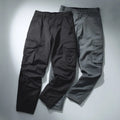 Crowd Favourite Cargos 100% Cotton Relaxed Cargo Pants Combo – Black & Steel Grey