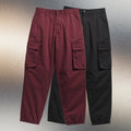 Men's Cotton Cargo Pants Combo – Maroon & Black (Pack of 2)