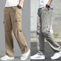 Elite Cargo Edit 100% Cotton Relaxed Cargo Pants Combo – Khaki & Stone Grey