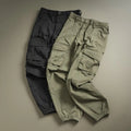 Men’s Cotton Cargo Pants Combo – Black & Olive Green (Pack of 2)